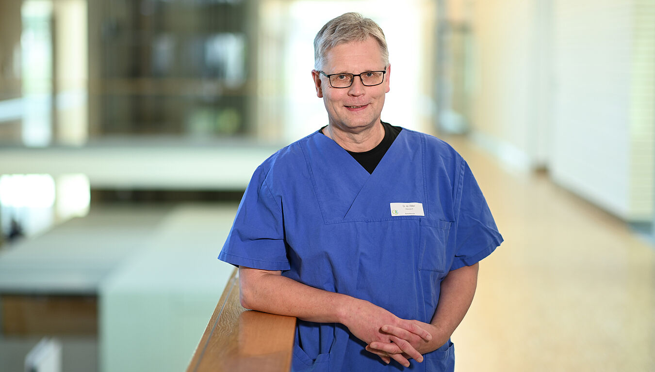 Oberarzt der Klinik für Anästhesie-, Intensiv-, Notfall- und Schmerzmedizin Ritter Michael