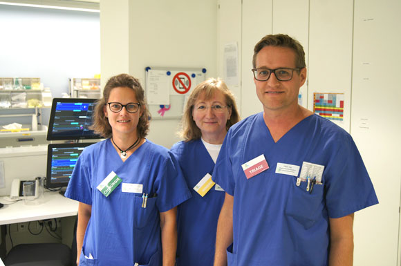 Notfallpfleger in der EK-Notaufnahme in Ravensburg