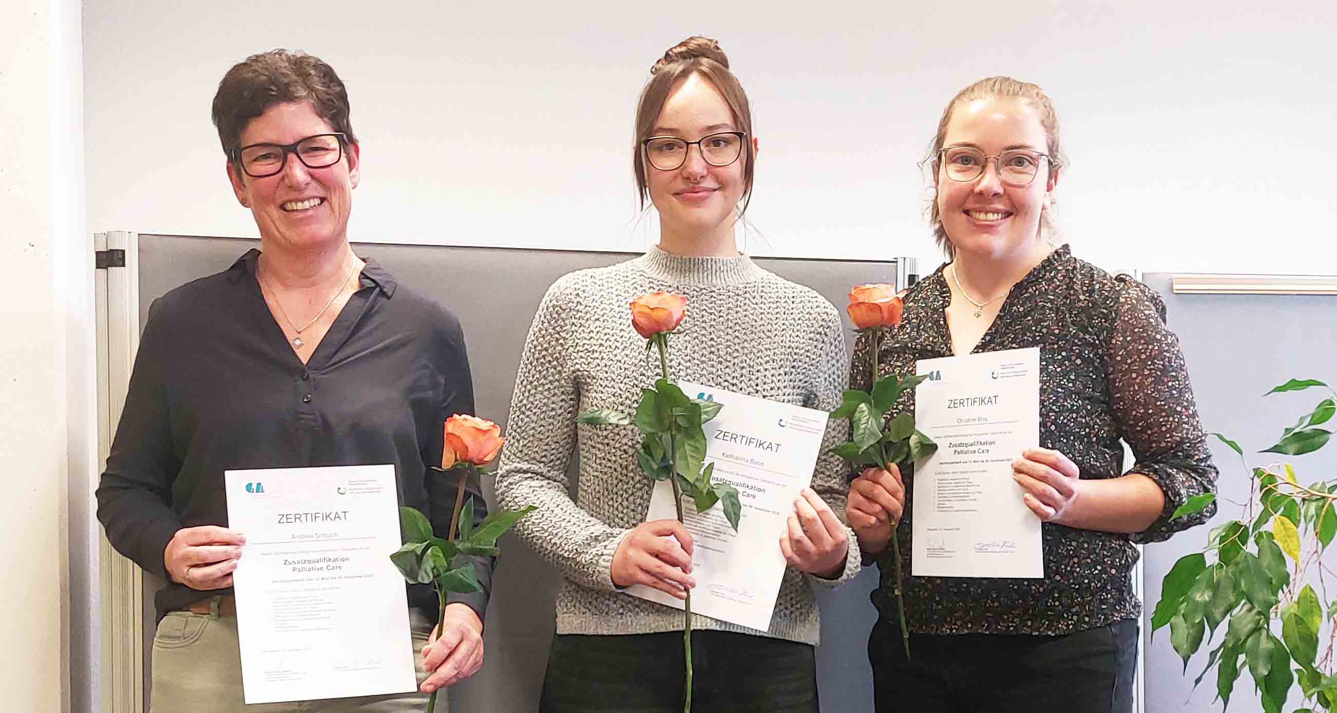 Im Bild von links nach rechts: Andrea Schoch, Katharina Boos und Christine Brey.